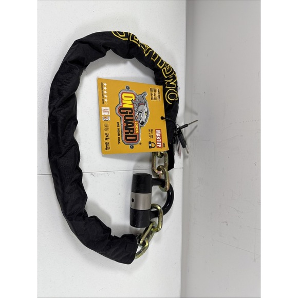 ONGUARD MASTIFF 10MM HARDENED STEEL CHAIN 14MM‎ SHAFT LOCK ANTI-THEFT PROTECTION